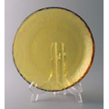 Citrus Yellow Circle of Excellence Award Plate w/ Acrylic Stand - Glass